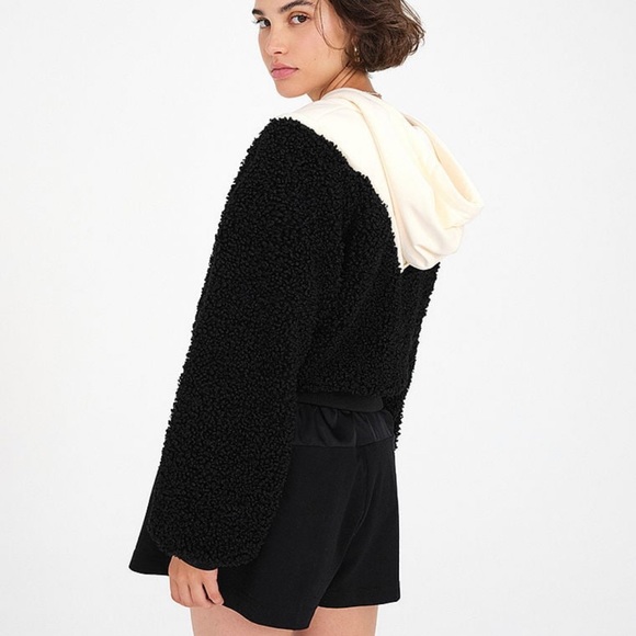 For love and lemons cropped fluffy hoodie - Picture 2 of 4